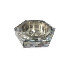 Smoking accessories stainless steel ashtray made from black shell